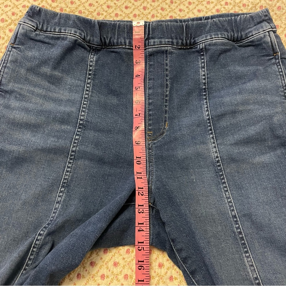 Madewell Pull-On Relaxed Jeans in Caville Wash Seamed   Women’s Size Large - Picture 10 of 15